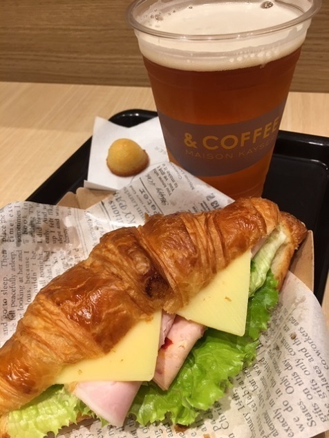 Coffee Maison Kayserのクロワッサンサンド Mrs 低血圧の朝ごはん Diary